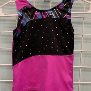 Size 6/6x - Pink/Black Dance Tank Top
