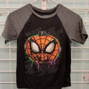 Size 8 - Grey/Black Spider Man Shirt