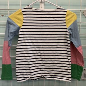 Size 9/10 - White/Blue Stripe Boden Shirt