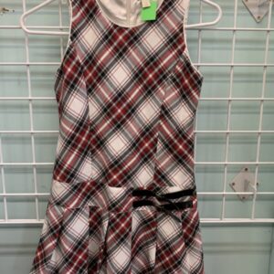 Size 10 - White/Red/Black Plaid Dress