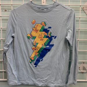 Size 10/12 - Blue Lightening Bolt Shirt