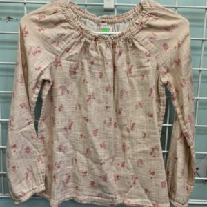 Size 10/12 - Cream/Pink Flower Shirt