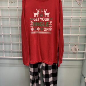 Size 10/12 - Red Get Your Jingle On PJ Set