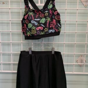 Size 12/13 - Black/Neon Swimsuit