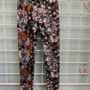 Size 5 - Black/Orange Floral Legging