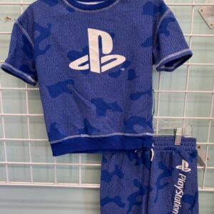 Size 6 - Blue/White PlayStation Short Set