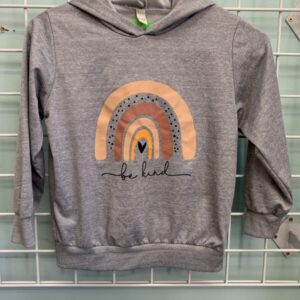 Size 7 - Grey Be Kind Hooded Shirt