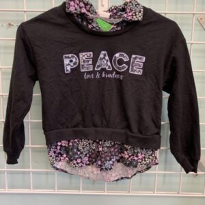Size 8 - Black/Purple Peace, Love & Kindness Shirt