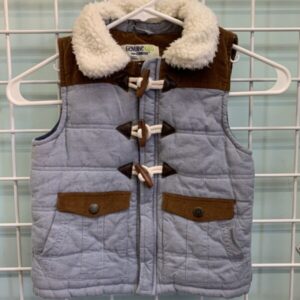 Size 5T - Blue/Brown Vest