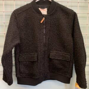 Size 10/12 - Black Faux Fur Jacket (New)