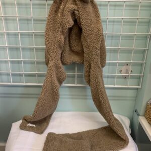 Winter Hat - Youth OSFM, Brown Bear Hooded Scarf