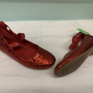 Shoes - Size 02 Youth, Red Sparkle