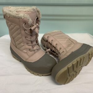 Boots - Size 02 Youth, Pink/Grey Winter