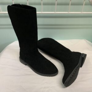 Boots - Size 02 Youth, Black Tall Boot