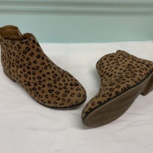Boots - Size 03 Youth, Brown Cheetah Ankle Boot