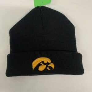 Winter Hat - OSFM, Black Iowa Hawkeyes Beanie