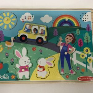 Puzzle: 6 pc. Melissa & Doug Peg - Ms. Rachel