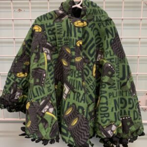 Size 18 Month/3 Toddler - Green/Black Carseat Poncho