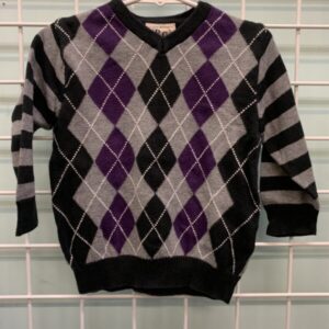 Size 24 Month - Black/Grey/Purple Sweater