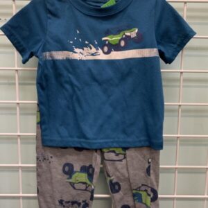 Size 2T - Blue/Grey PJ Set