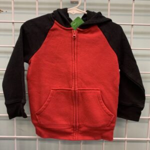 Size 2T - Black/Red Sweatshirt