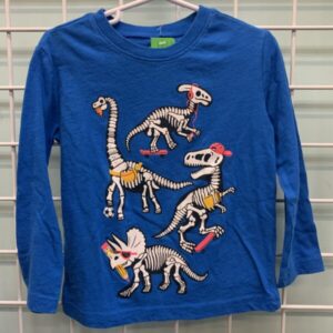 Size 3T - Blue Dinosaur Shirt