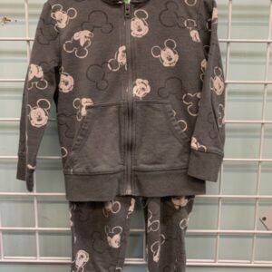 Size 3T - Grey Mickey Mouse Sweatsuit