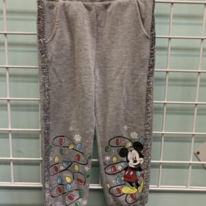 Size 3T - Grey Mickey Mouse Christmas Pant