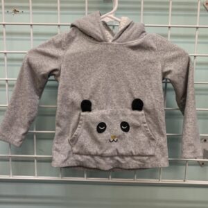 Size 4T - Grey Panda Fleece Sweatshirt