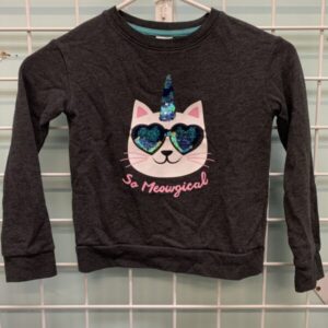 Size 4/5 - Grey Cat So Meowgical Shirt