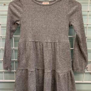 Size 6/7 - Grey Ribbed Dress
