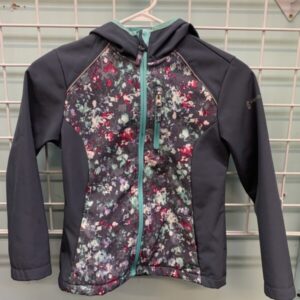 Size 7/8 - Grey Floral Jacket