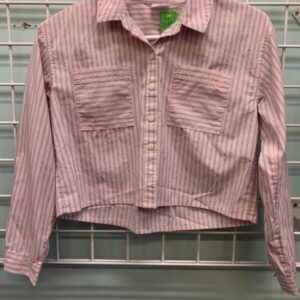 Size 9/10 - Pink Stripe Abercrombie Shirt