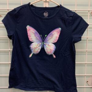 Size 10/12 - Blue Butterfly Shirt