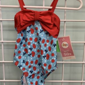 Size 03/06 Month - Blue/Red Cherry Swimsuit (New)