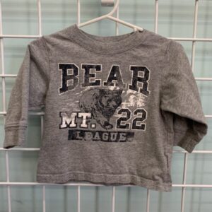 Size 06/09 Month - Grey Bear League Shirt