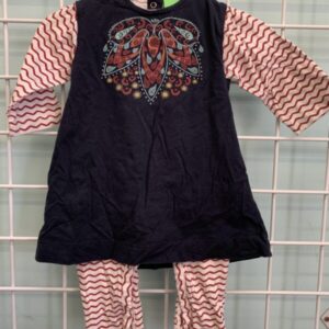 Size 06/12 Month - Blue/White Kate Quinn Organic Romper