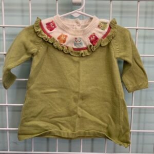 Size 06/12 Month - Green Owl Gymboree Sweater Dress