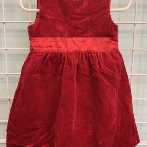 Size 06/12 Month - Red Velour Gap Dress