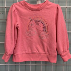 Size 3T - Pink Unicorn Sweatshirt