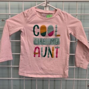 Size 4T - Pink Cool Like My Aunt Shirt