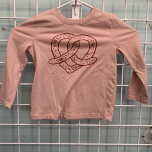 Size 4T - Pink Pretzel Shirt