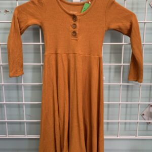 Size 4T - Yellow Waffle Weave Dress