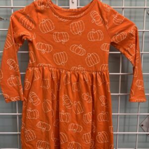 Size 5T - Orange Pumpkin Dress